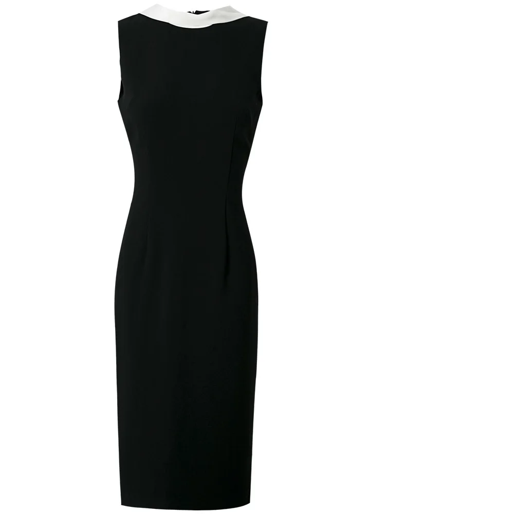 

Women 2021 Office new Bow Pencil vest summer dress Early autumn Party Dress Plus Size ladies Sleeveless Package hip work dresses
