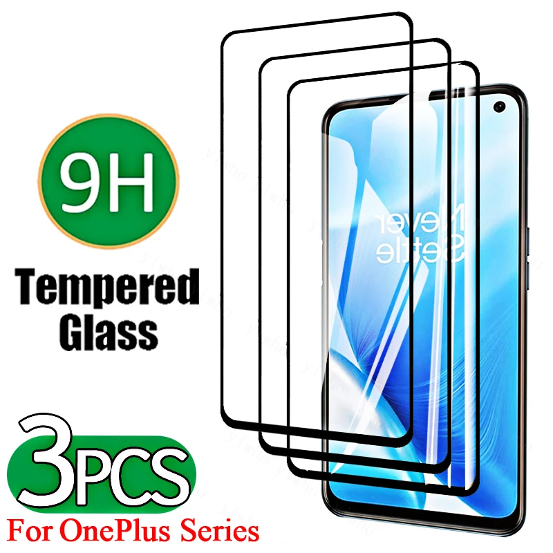 

3PCS Tempered Glass Screen Protectors on the for OnePlus Nord2 5G N200 CE N10 N1005G Glass Film for OnePlus 9RT 8T 7TPro Plus 5G