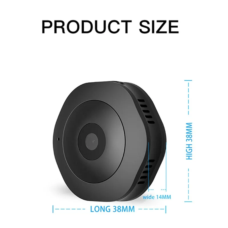 Микро беспроводная ночная версия камеры IP/P2P/Wifi экшн-камера датчик движения