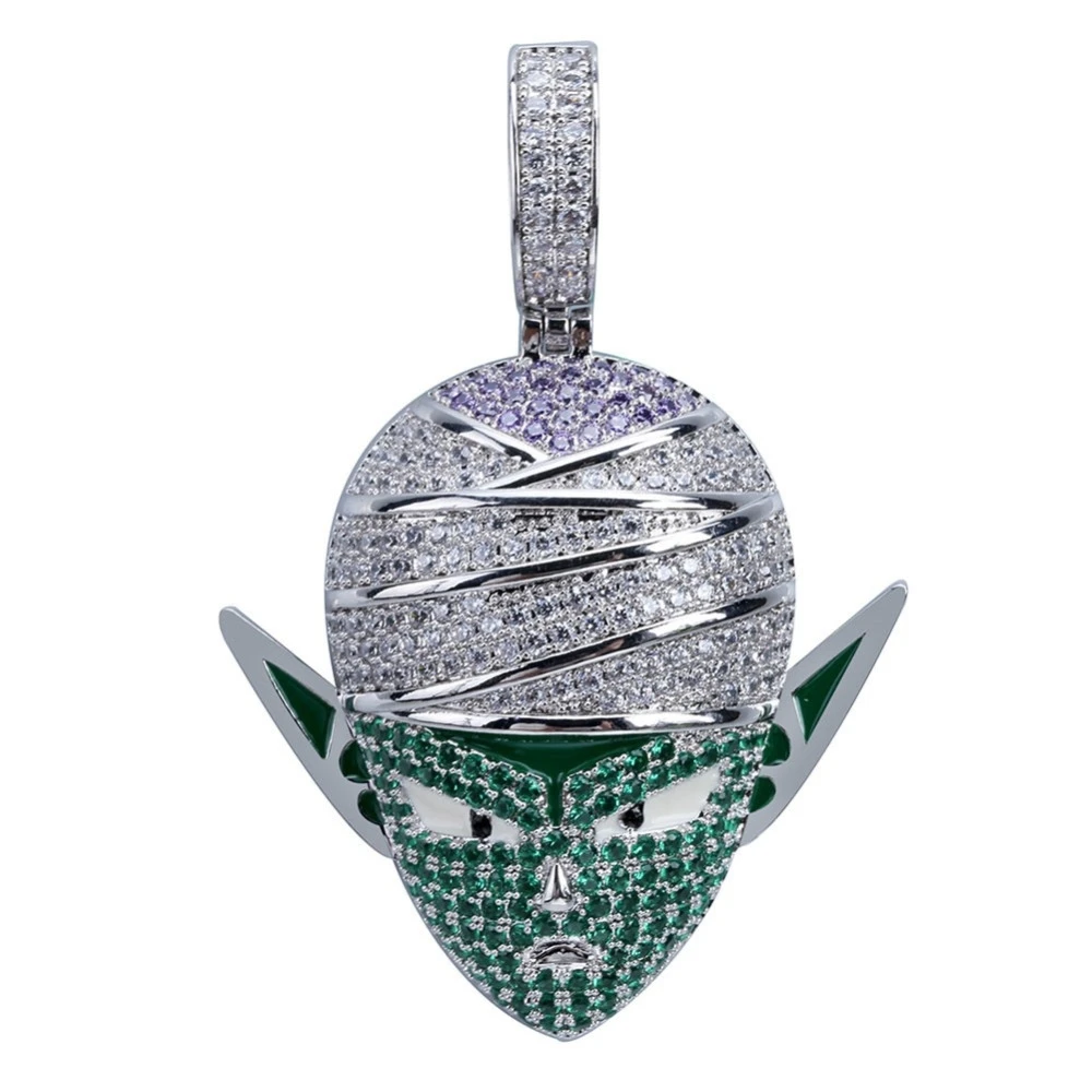 FDLK хип хоп ювелирные изделия Dragon Ball Iced Out цепи аниме Piccolo кулон кубический циркон уникальная цепочка с подвеской для мужчин женщин подарок
