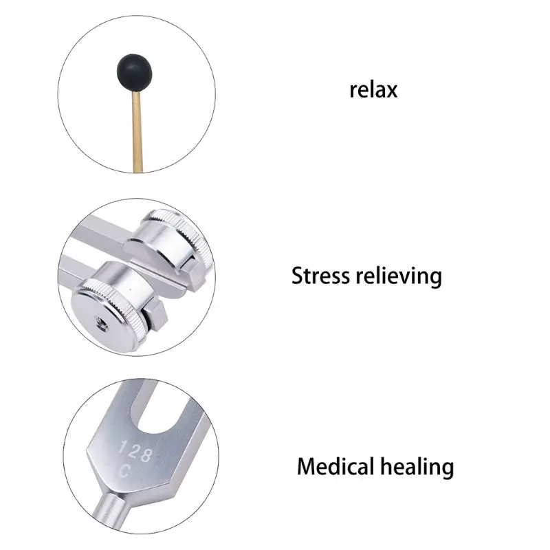 Алюминиевые вилки для снятия стресса функция управления яркостью C259 Гц с сумкой