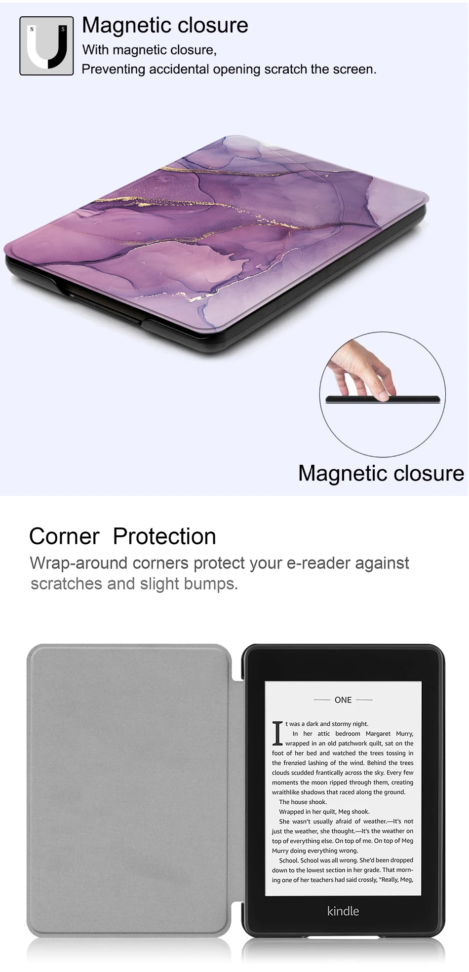 MTT планшет с мраморной текстурой для Amazon Kindle Paperwhite 4 10-го поколения из искусственной кожи Магнитный Флип-стенд смарт-чехол