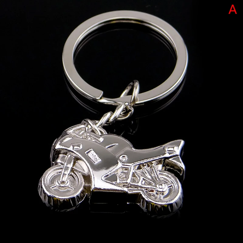 

Korean Fashion New Hot Motorcycle Key Chain Charm Metal Keychain Men Women Car Key Ring 4 Color Key