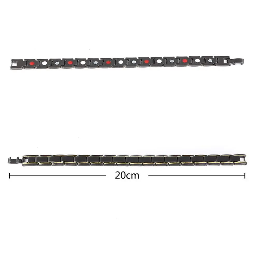 20 см для женщин мужчин браслет магнитотерапии Классическая Титановая Сталь Анти