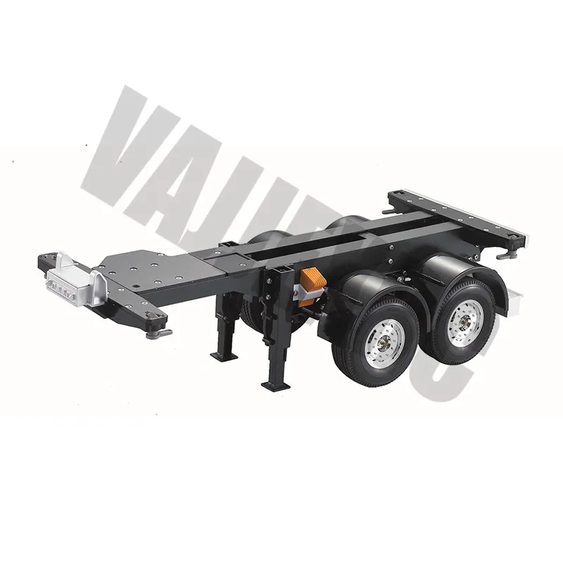 

1/14 Scale Simulation 2Axle Metal RC Fuel Tank Trailer for 1/14 Scale Tamiya Remote Control Truck Tractor L479xW202xH300mm