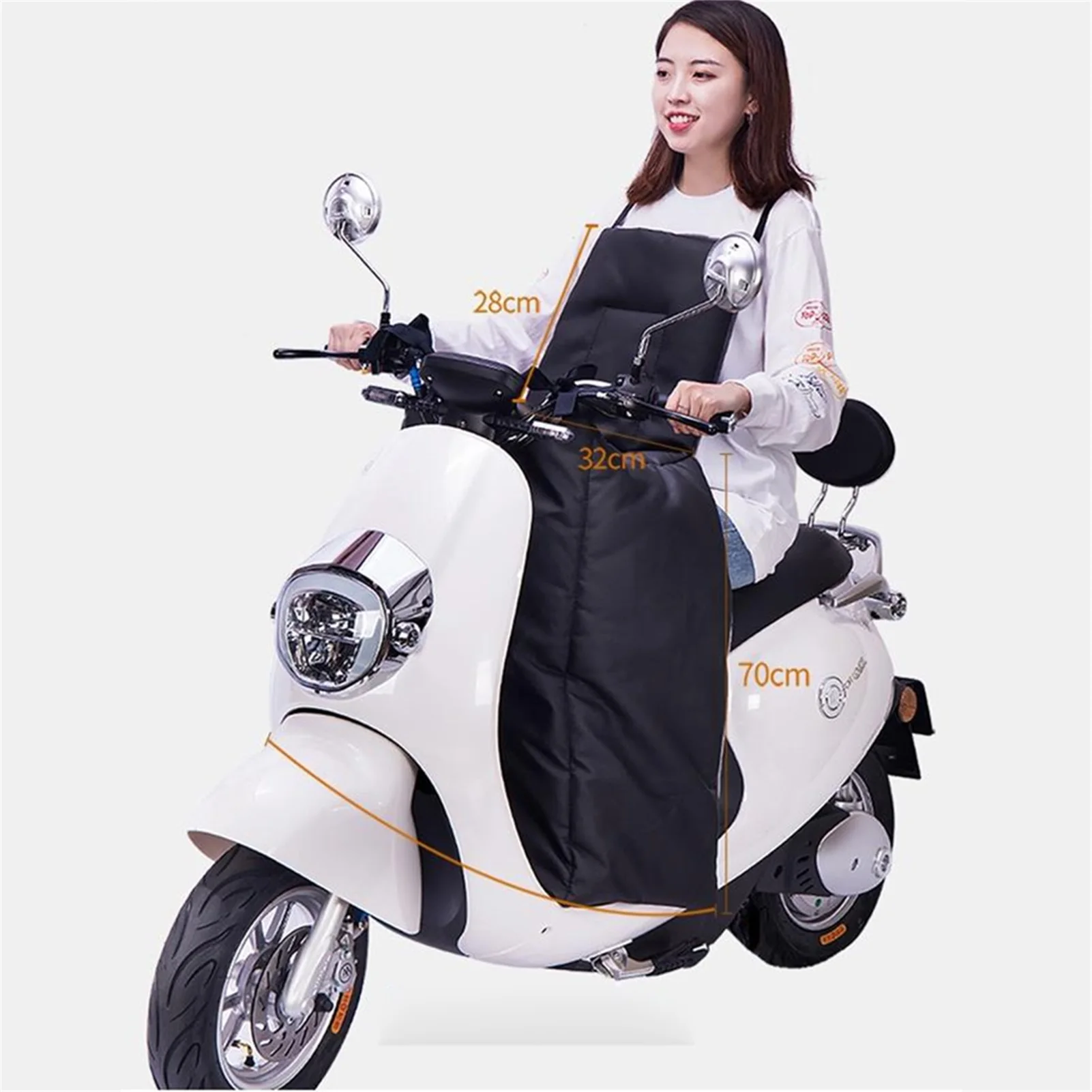 

Motorcycles Windshield Quilts Motor Leg Lap Apron Cover With Handlebar Muffs Gloves Waterproof Windproof Cover For Scooter Motor