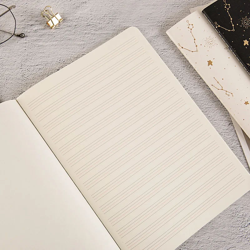 Новинка 2020 креативный блокнот с золотой фольгой и звездами в твердом переплете