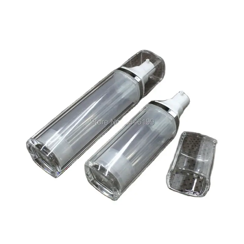 Пустой безвоздушный насос 30 мл Акриловая безвоздушная бутылка для лосьона 50