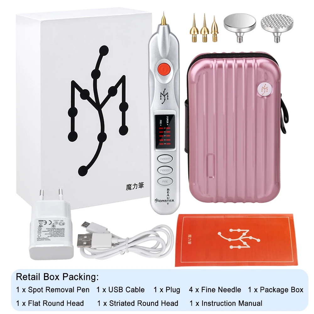 

2020 newest Freckle Wrinkle Mole Removal Ionic Spot Pen Skin Scares Mole Reckles Wrinkles black spot removal plasma pen for sale