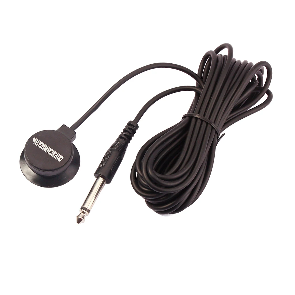 

Transducer Suction Cup Pickup for Acoustic Guitar-9.6 ft Cable 1/4 Jack, Black