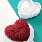 Форма SHENHONG для кондитерского Мусса в форме сердца на День святого Валентина силиконовые формы для торта инструменты для выпечки десертов на вечеринку кухонная посуда для выпечки