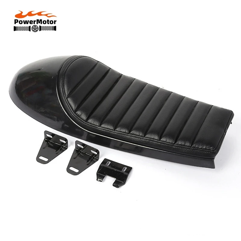 Cafe Racer сиденье Ретро соприкосновение со основание Винтаж седло скремблер подушки