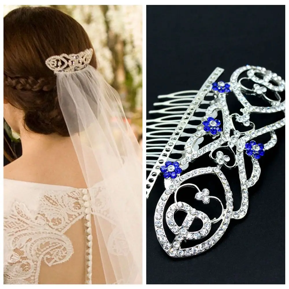 

Movie "The Twilight"Film TV Quality Breaking Dawn Bella's Hair Comb Bridal Crown Wedding Blue Crystals