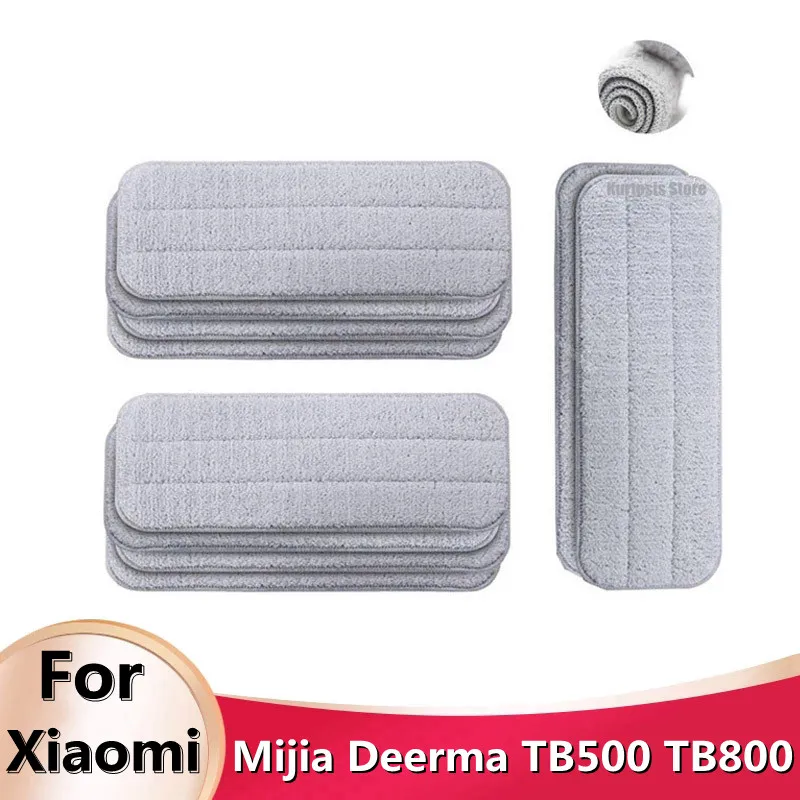 

For Xiaomi Mijia Deerma TB500 TB800 Mop for Mi Mijia Water Spray Mop 360 Rotating Cleaning Cloth Head Wooden Carbon Fiber Cloth