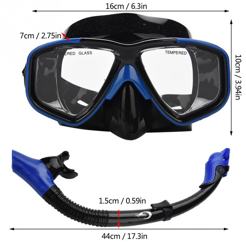 

Yon Sub Camouflage Professional Scuba Diving Mask and Snorkels Anti-Fog Goggles Glasses Set Diving Swimming Easy Breath Tube Set