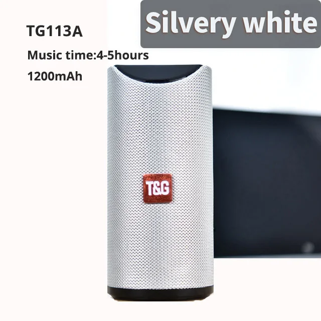 GRAY T& G беспроводной динамик 10 Вт портативный наружный динамик 360 стерео Бумбокс Система домашнего кинотеатра громкий динамик Поддержка FM TF карта бумбокс - Цвет: GRAY