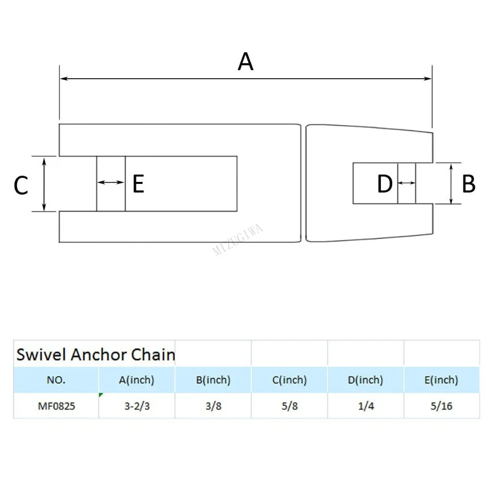 Лодка Якорь поворотный разъем для 1/4 &quot 5/16&quot цепи морской класс 316 нержавеющая