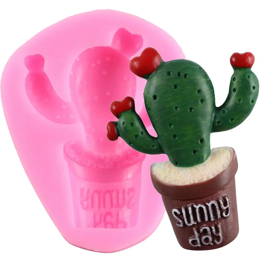 Кактус силиконовые формы суккулентные растения DIY ручной работы мыло