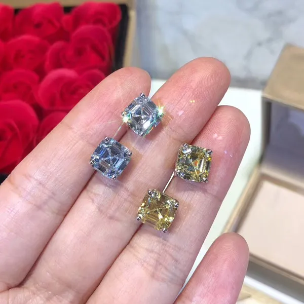 Вечерние серьги из серебра 925 пробы с кубическим цирконием 3 А|jewelry mould|earring threadsjewelry