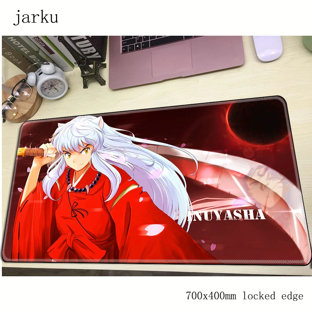 Фото Игровой коврик для мыши inuyasha 700x400 мм ноутбука большой игровой рождественский