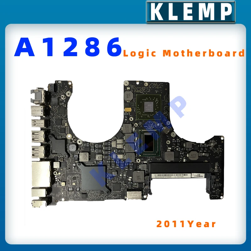 Протестированная материнская плата A1286 для MacBook Pro 15 &quotматеринская 820-2915A/B i7 2 0 ГГц