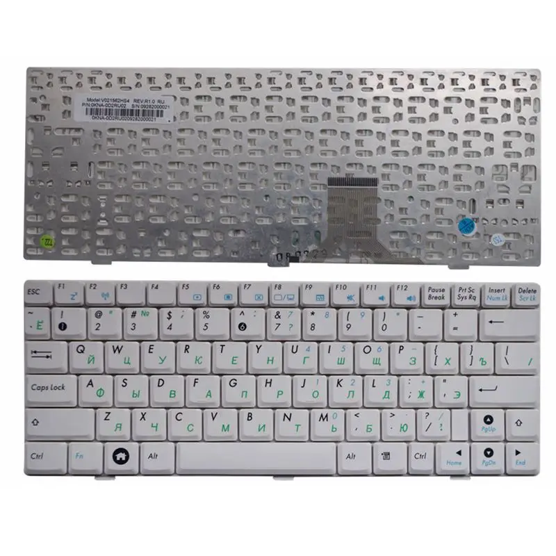 Русская клавиатура для ASUS Eee PC EPC 1000H 1000HD 1000HE 1000HA белая с рамкой | Компьютеры и офис