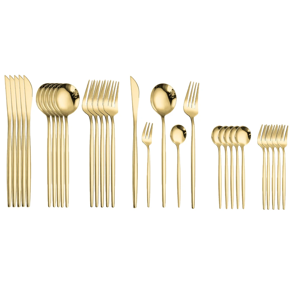 

Набор столовых приборов из нержавеющей стали, 30 шт.