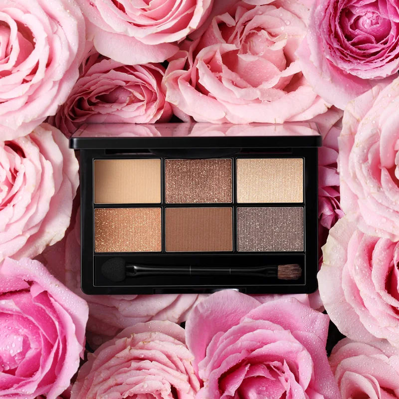 6 цветов Палитра теней для век Блеск глаз Красота глазированный корейский стиль