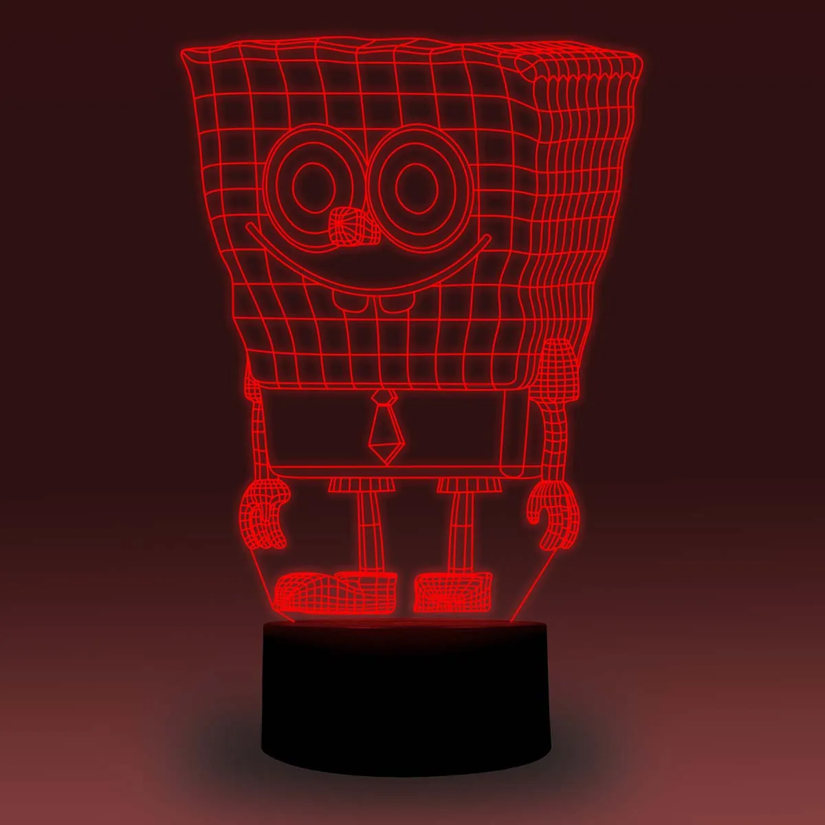 NiteApps 3D Губка Боб ночник настольная лампа Иллюзия подарок на день рождения приложение/сенсорное управление