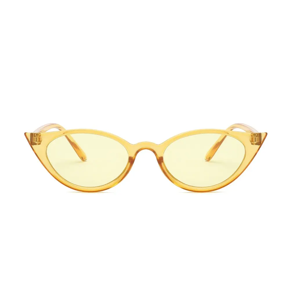 Маленькая оправа ретро солнцезащитные очки для женщин Кошачий глаз Uv400 женские s