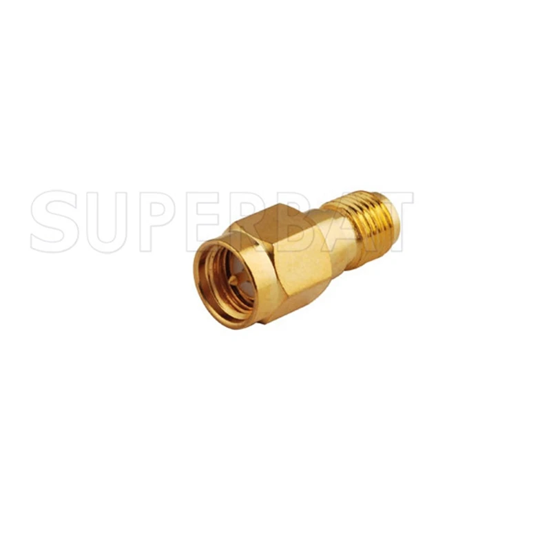 Superbat SMA адаптер RP-SMA Джек прямой штекер длинная версия коаксиальный разъем