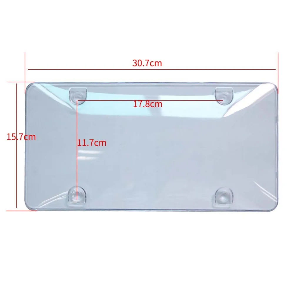

2-Pack License Plate Clear Bubble Clear License Plate