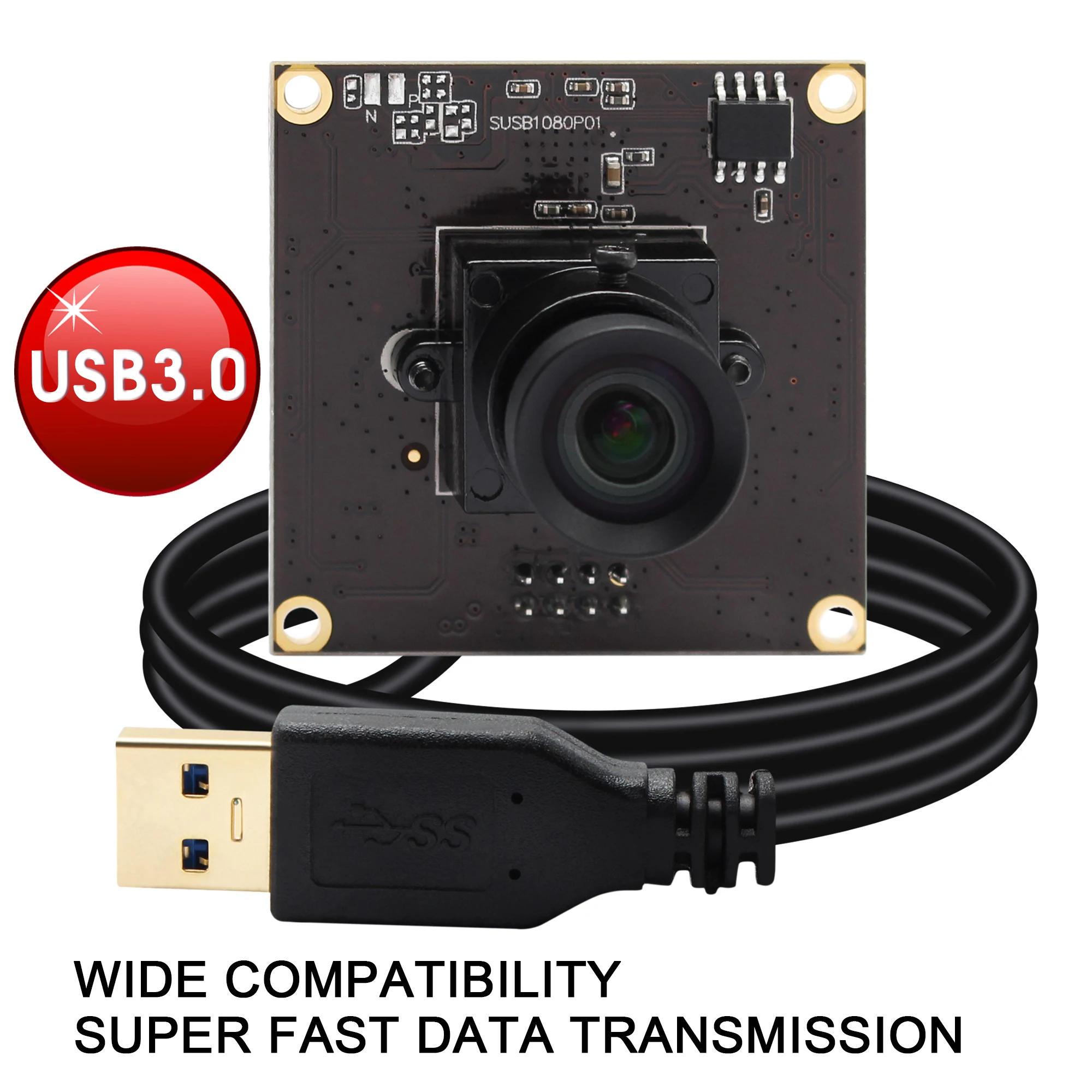 Высокоскоростной модуль камеры ELP USB 3 0 2 МП Sony IMX291 50FPS промышленный с объективом