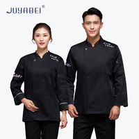 chef cooking uniform restaurant bakery food service unisex tops hat apron cafe bbq sushi waiter long sleeves working clothes