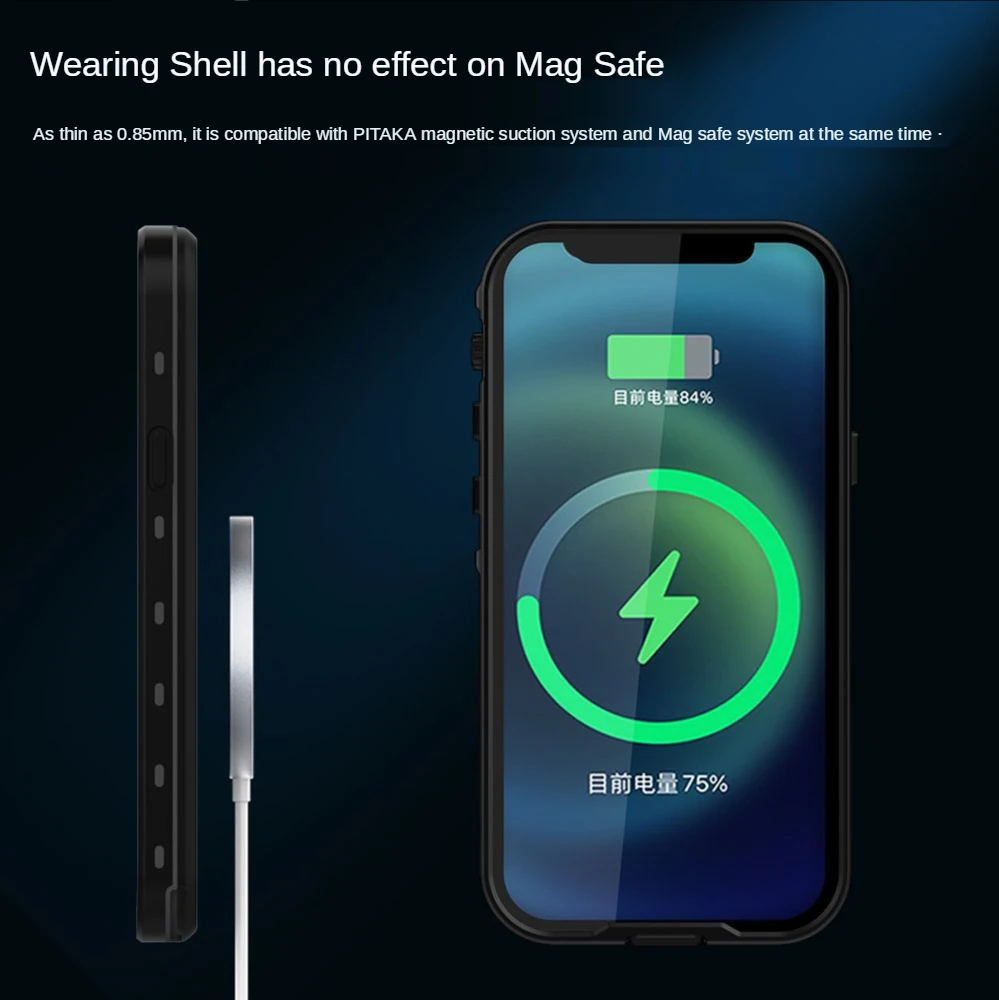 For IPhone 12 Pro Max Cover Waterproof Shield Wireless Charger Cover Magnetic Case For Apple IPhone 12 Pro Max Mini Magsafe