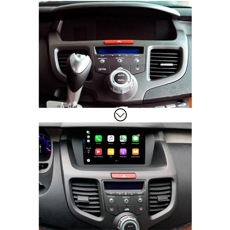 Android 9,0 4+ 64G радио плеер Автомобильный gps Navigaton стерео Мультимедиа для 2004-2008 Honda Odyssey