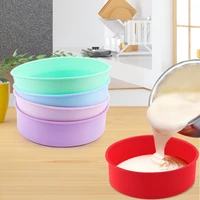 round mold for baking molds silicone bakeware cake pan pastry desserts tools mold kitchenware cookie narzedzia accessories