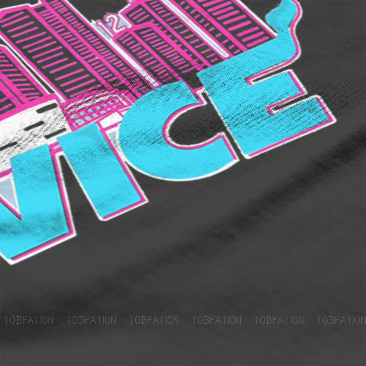 Футболка Майами Heat Vice GTA City Game Мужская хлопковая футболка с круглым вырезом