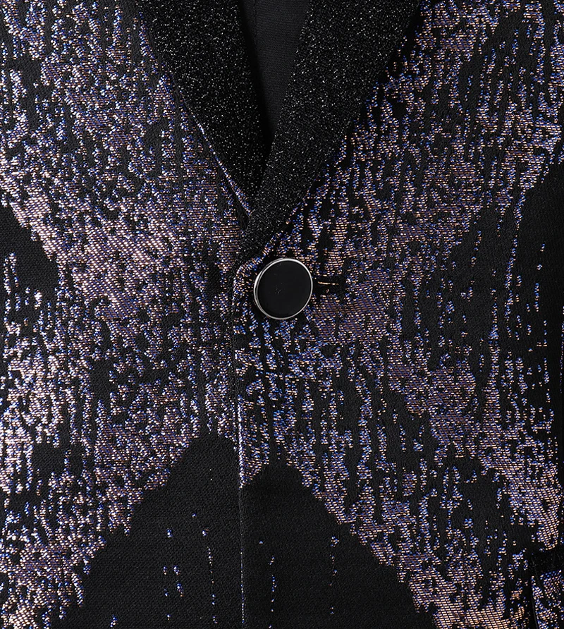 

Shiny Bright Club Mens Suits with Pants Shawl Collar Wedding Suits Men Casual Slim Fit Party Prom Dress Tuxedo Singer DJ Costume
