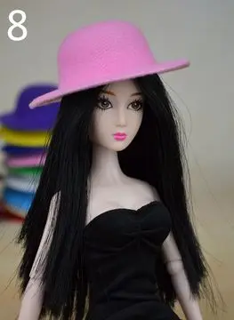 15 видов стилей кукла шляпа головные уборы аксессуары для 1/6 куклы Barbie Kurhn подарок новинка Игрушки для девочек - Цвет: 8
