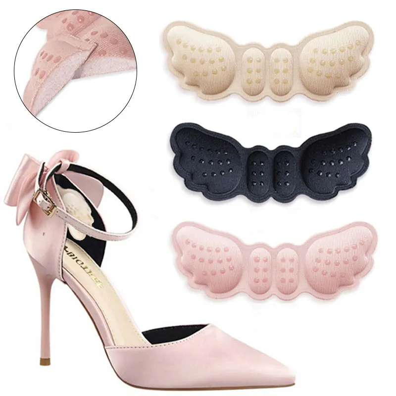 

1Pair Adhesive Patch Insole Cushion Pads Anti-wear Heel Liner Pain Relief Shoes Accessories Butterfly Heel Stickers Insoles