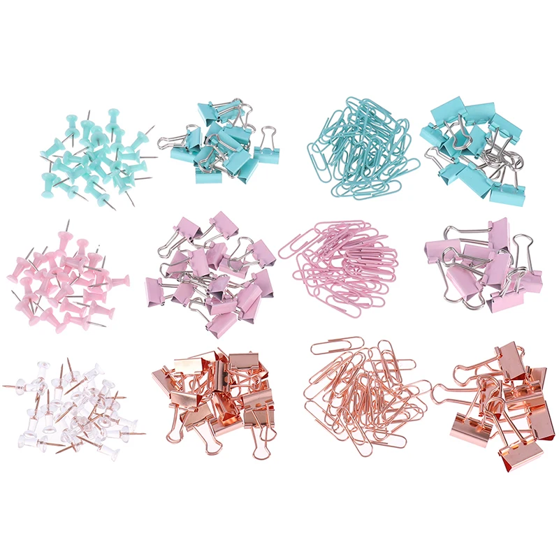 

Rose Gold Metal Clip Large-headed Binder Clip Office Binding Delicate Stationery
