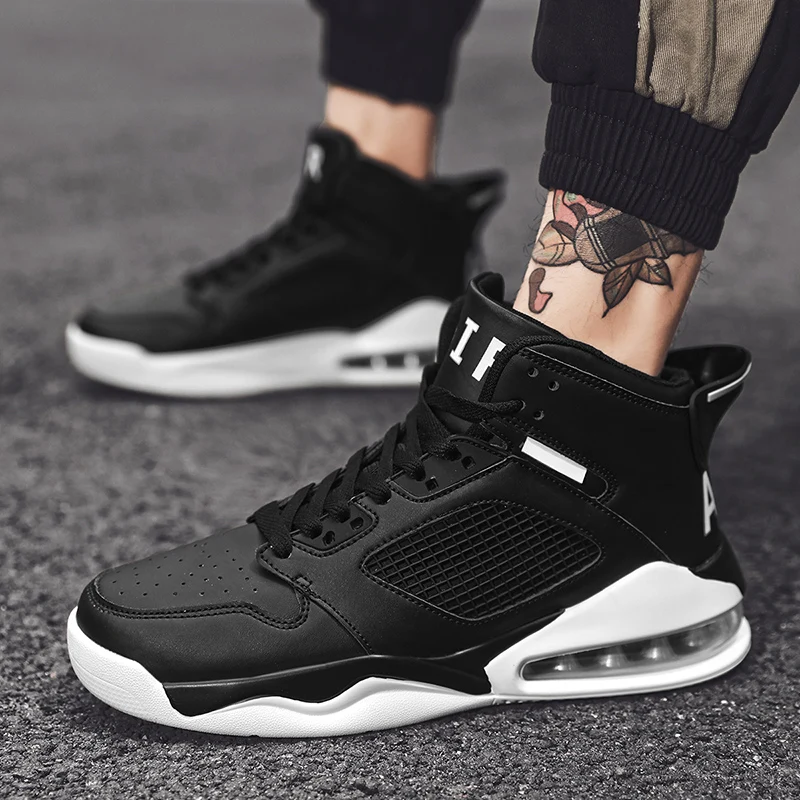 

Men Basketball Shoes High-Tech Anti-Skid Athletic Basketball Boots Breathable Outdoor Basketball Sneakers Traning Shoes