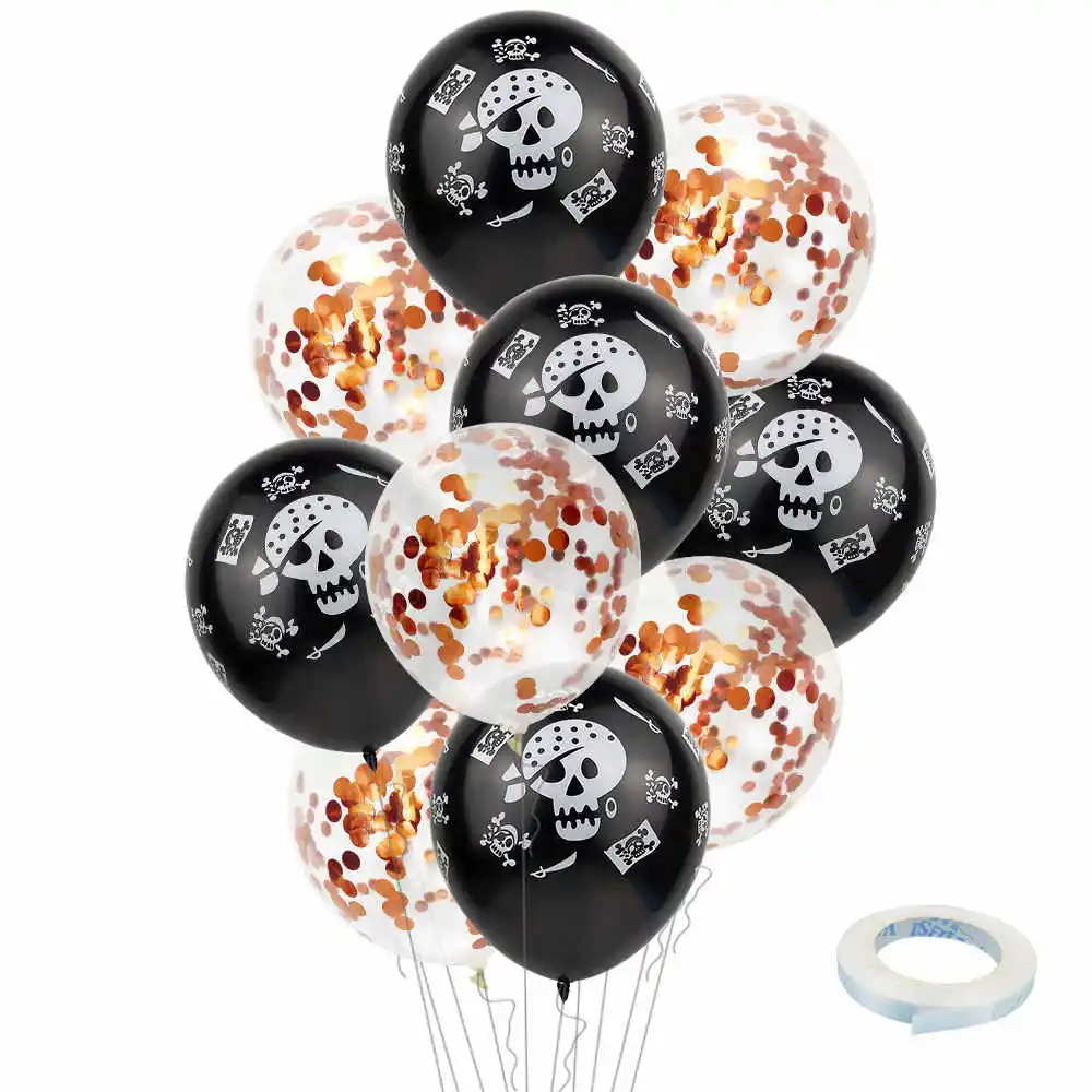 balloon3-10pcs Halloween Candy Pumpkin Head Theme Creative Party Package Decoration Party Supplies Party Disposable Tableware Cup Plate - Цвет: balloon3-10pcs