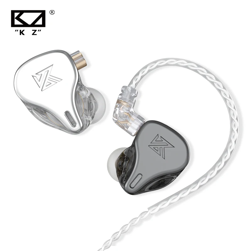 

Newest KZ DQ6 3DD Dynamic Drive Unit In Ear Earphones HiFi Music Sports Headset With 2PIN Silver-Plated Cable Wired Headphones