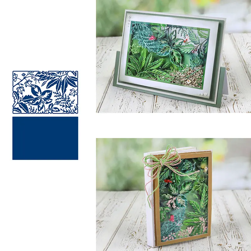 

Maple Leaf Background Decoration Flower Metal Cutting Dice And Stamps Stencils For Scrapbooking Stamps Embossing Mold Diy Paper