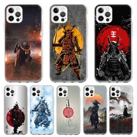 silicone case coque for iphone 13 pro max 11 12 pro xs max x xr 7 8 6 6s plus se 2020 japanese art samurai ninja cover funda