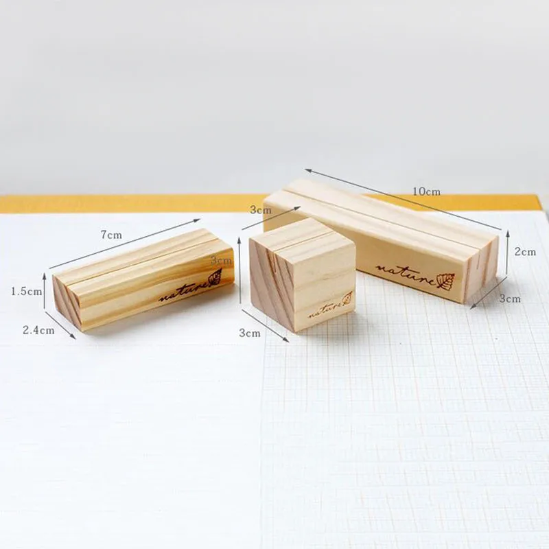 1 шт. деревянный держатель для карт и банкнот зажимы заметок подставка рабочего