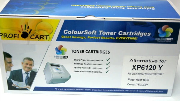 Картридж желтый 113R00694 | 113R00690 для Xerox Phaser 6120/ 6115MFP совместимый Компьютеры и офис