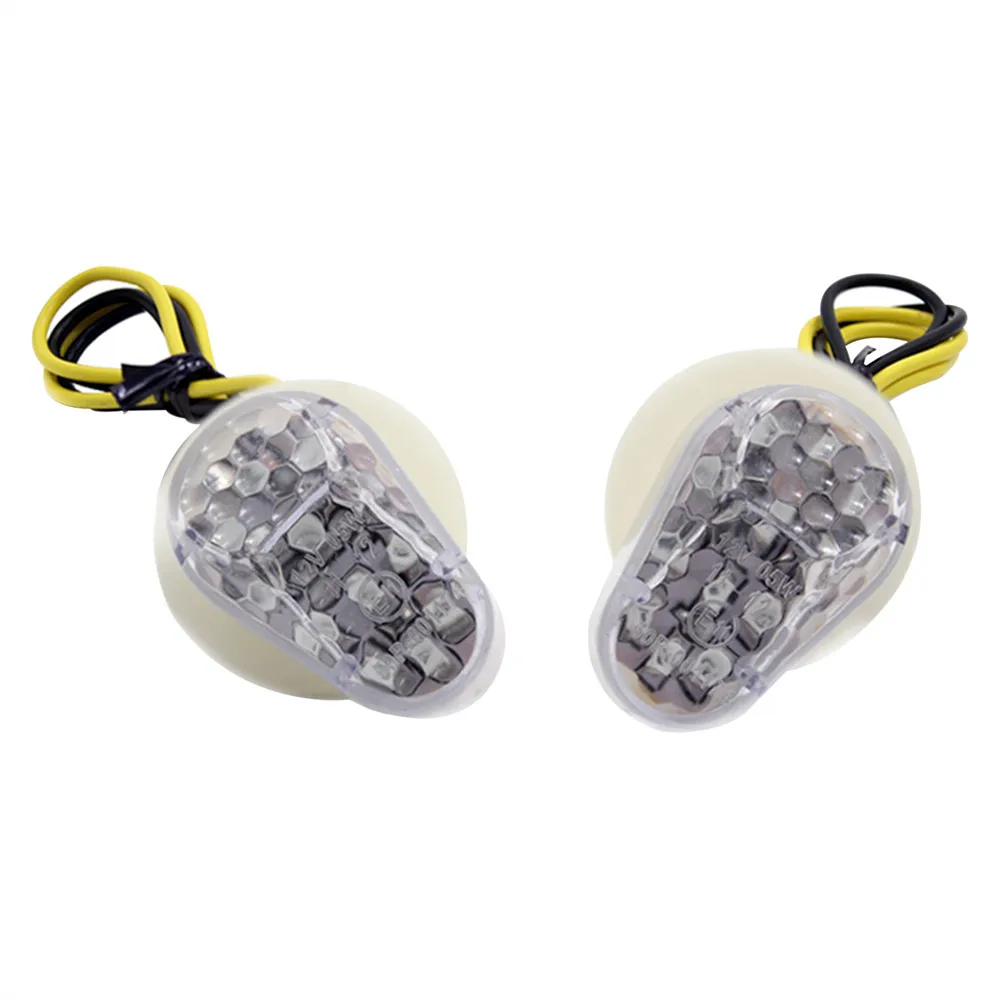 

2Pcs LED Motorcycle Turn Signal Light DC 12V Waterproof Motorbike Indicator Blinker Flasher Rear Lamp